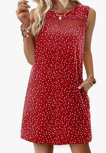 Women 2026 Beach Vacation Spring Fashion Clothing Lace Mini Tank Dress with Pockets
